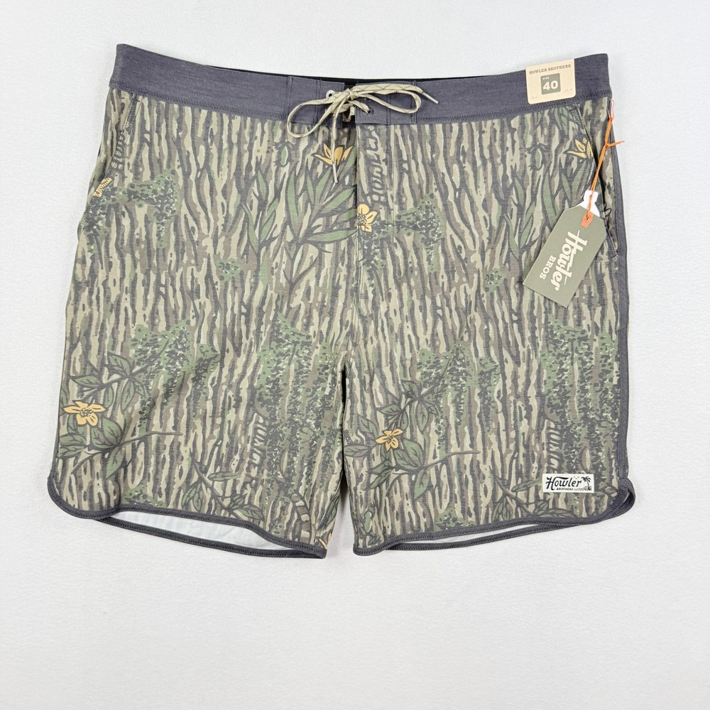 Howler Bros Bruja Boardshorts Size 40 Mens Swamp Country Camo NEW